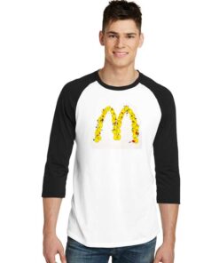 I'm Loving It McDonalds Chicken Logo Raglan Tee