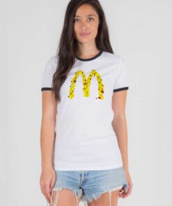 I'm Loving It McDonalds Chicken Logo Ringer Tee