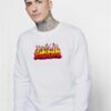 Japanese Anime Hentai Flames Logo Sweatshirt