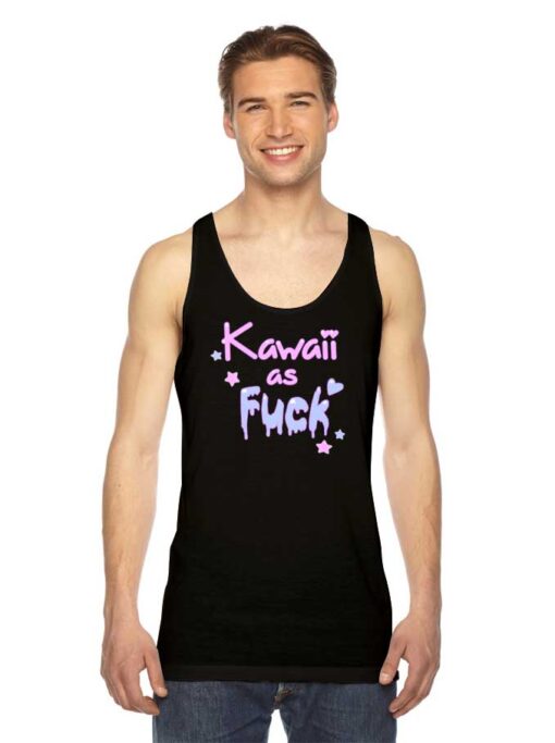 Kawaii As Fuck Dripping Star Tank Top