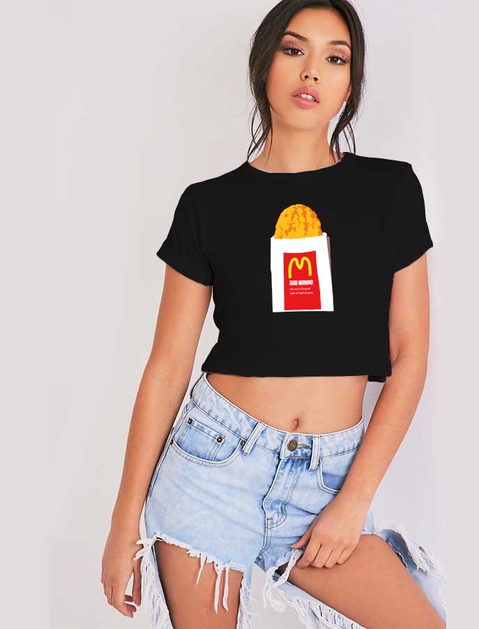 McDonald's Hash Brown Chicken Crop Top Shirt