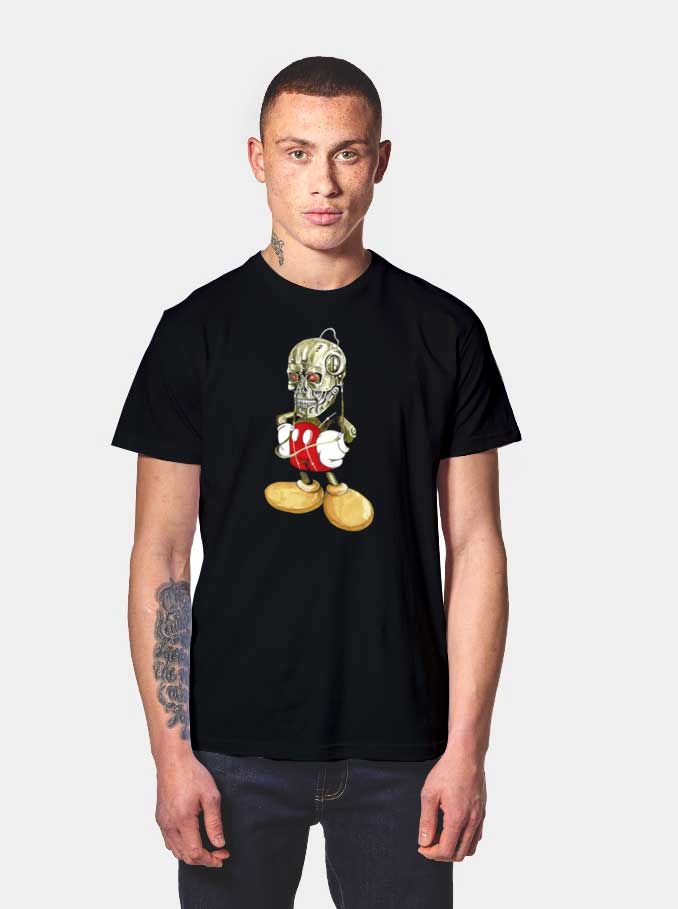 Mickey Mouse Bad Robot Helmet T Shirt