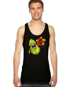 Monster Slimer Ghostbusters Logo Tank Top