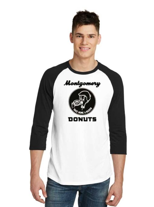 Montgomery Donuts Take Home A Dozen Raglan Tee