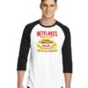 Netflakes Movie And TV Chilled Netflix Raglan Tee