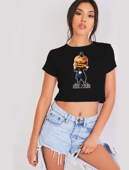 Officer Big Mac Vintage Police McDonalds Crop Top Shirt