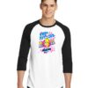 Simpsons Mr Sparkle Rising Sun Japanese Flag Raglan Tee