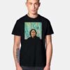 Sitting Bull In Liquid Green Painting T Shirt