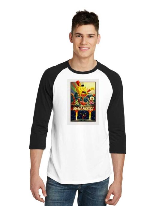 Sweet Victory Band Poster Spongebob Raglan Tee