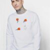 The Life Of Ghost Tulip Flower Halloween Sweatshirt