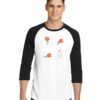 The Life Of Ghost Tulip Flower Halloween Raglan Tee