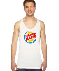 The Simpsons Steamed Hams Burger King Tank Top
