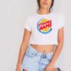 The Simpsons Steamed Hams Burger King Crop Top Shirt