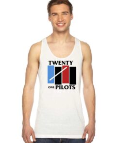 Twenty One Pilots Black Flag Logo Tank Top