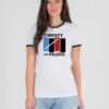 Twenty One Pilots Black Flag Logo Ringer Tee