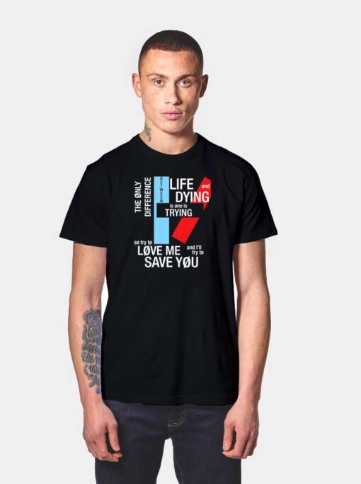 Twenty One Pilots Typography Song T Shirt
