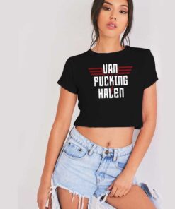 Van Fucking Halen Rock Band Crop Top Shirt