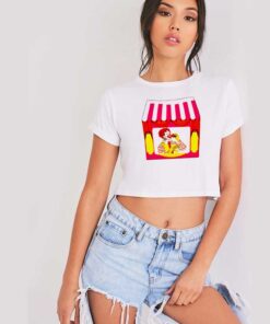 Vintage Happy Meal McDonalds Clown Crop Top Shirt