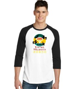 Virtual Halloween Party 2020 Live On Zoom Raglan Tee