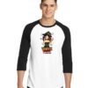 Witch Makeup Trial Halloween Raglan Tee