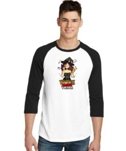 Witch Makeup Trial Halloween Raglan Tee