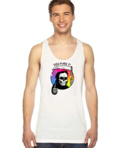 Yay You Made It Rainbow Grim Reaper Tank Top