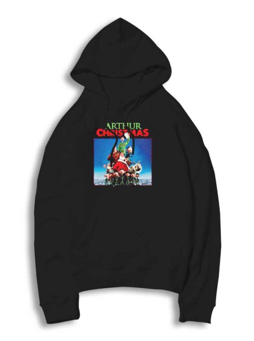 Arthur Christmas Movie Xmas Logo Hoodie