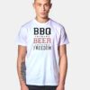 BBQ Beer Freedom Star Quote T Shirt