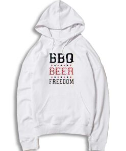 BBQ Beer Freedom Star Quote Hoodie