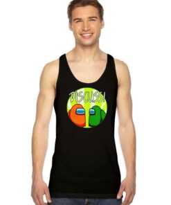 Discuss Imposter Among Us Logo Tank Top