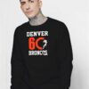 Football Denver 60 Broncos Sweatshirt