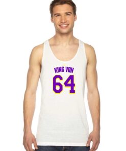 GBG King Von Number 64 Jersey Tank Top
