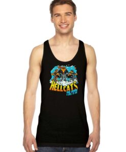 Hellcats One Down 8 Lives Vintage Tank Top