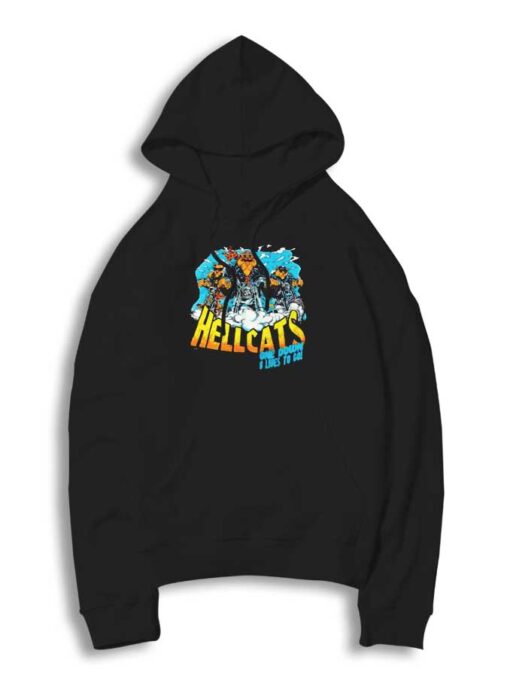 Hellcats One Down 8 Lives Vintage Hoodie