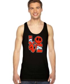 Jack Skellington Love Denver Broncos Tank Top