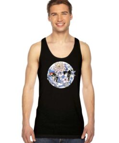 Japanese Flower Paint Art Classic Tank Top