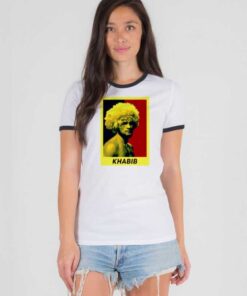 Khabib Nurmagomedov Vintage Portrait Ringer Tee