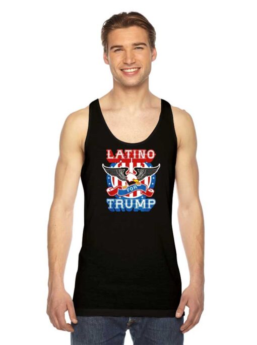 Latino For Trump 2020 America Eagle Tank Top