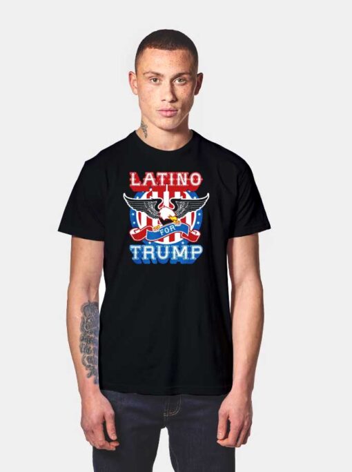 Latino For Trump 2020 America Eagle T Shirt