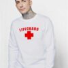 Lifeguard Red Cross Symbol Sweatshirt