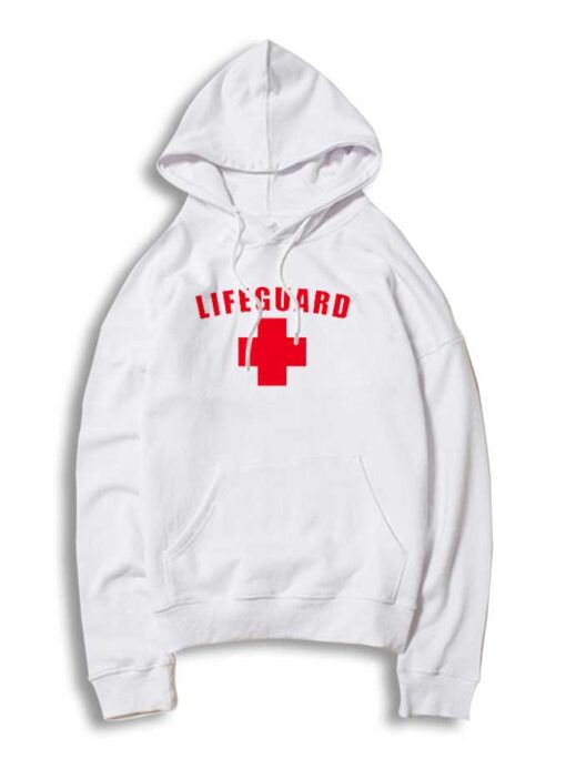 Lifeguard Red Cross Symbol Hoodie
