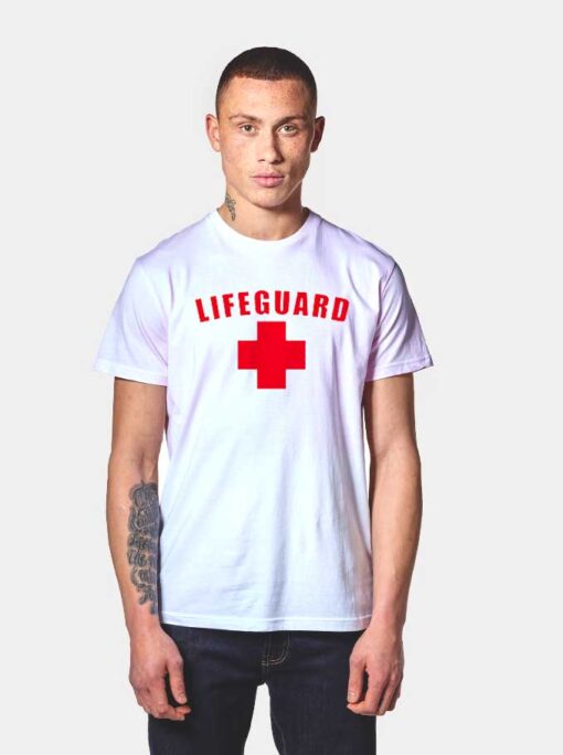 Lifeguard Red Cross Symbol T Shirt