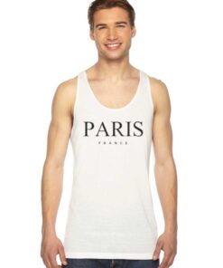 Paris France Nation Logo Tank Top