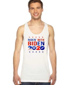 Ridin With Biden 2020 America Flag Tank Top