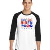 Ridin With Biden 2020 America Flag Raglan Tee