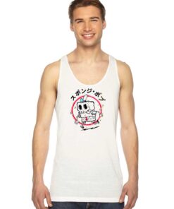 SpongeBob SquarePants Skeleton Japanese Tank Top