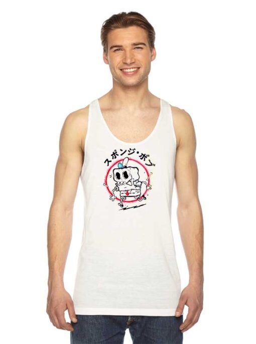 SpongeBob SquarePants Skeleton Japanese Tank Top