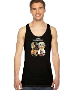 The Mandalorian Star Wars Photo Grid Tank Top