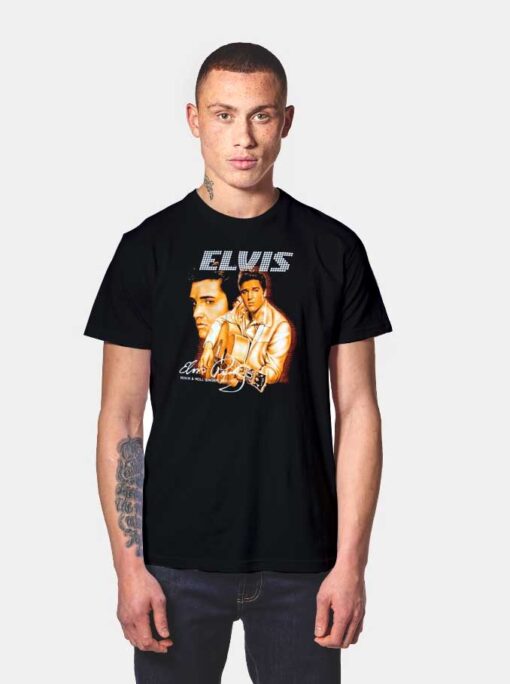 Vintage Elvis Presley Memorial LED Logo T Shirt
