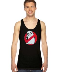 Vintage Ghostbusters Emo Banned Sign Tank Top